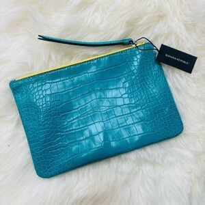 NWT Banana Republic Vegan Leather Medium Zip Pouch